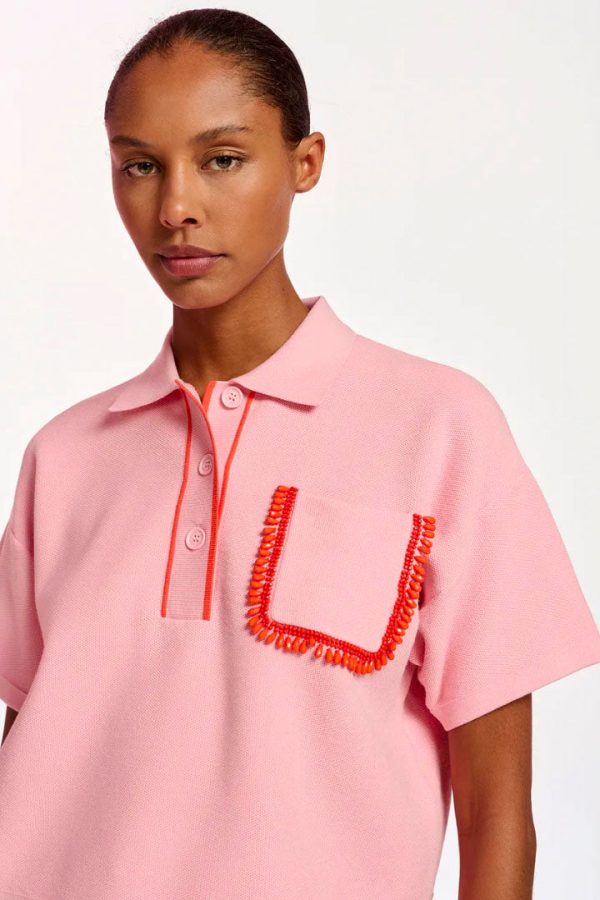 Flame Polo Top